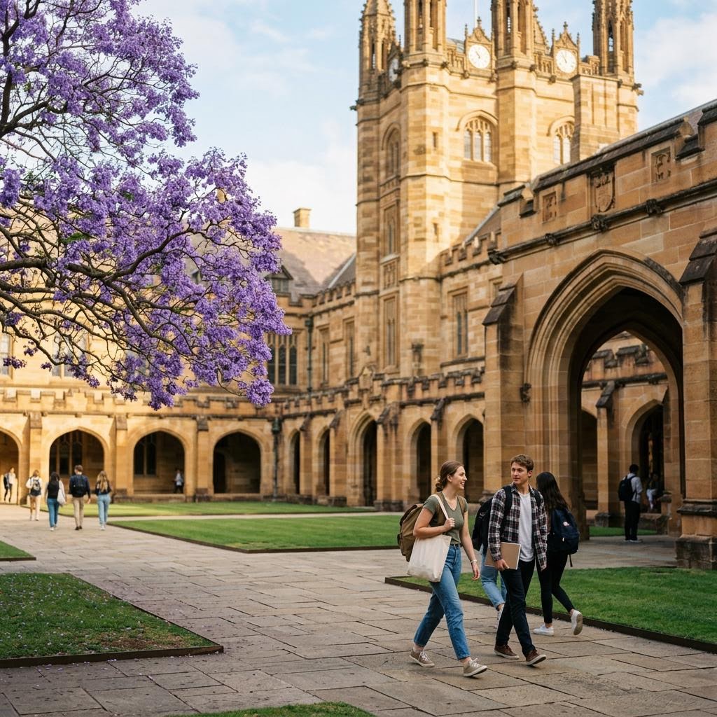 Sandstone university quadrangle